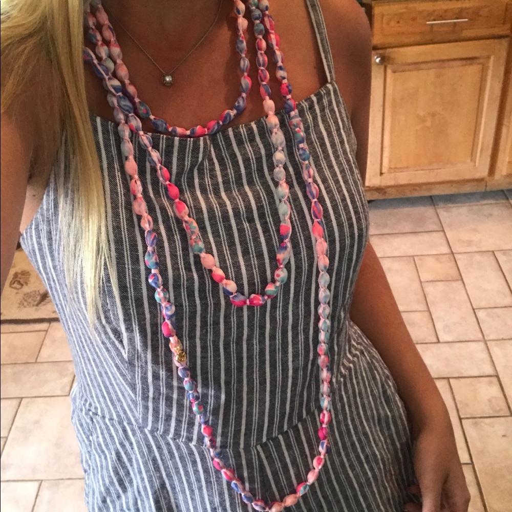 LILLY PULITZER NWT FABRIC WRAP NECKLACE/BRACELET